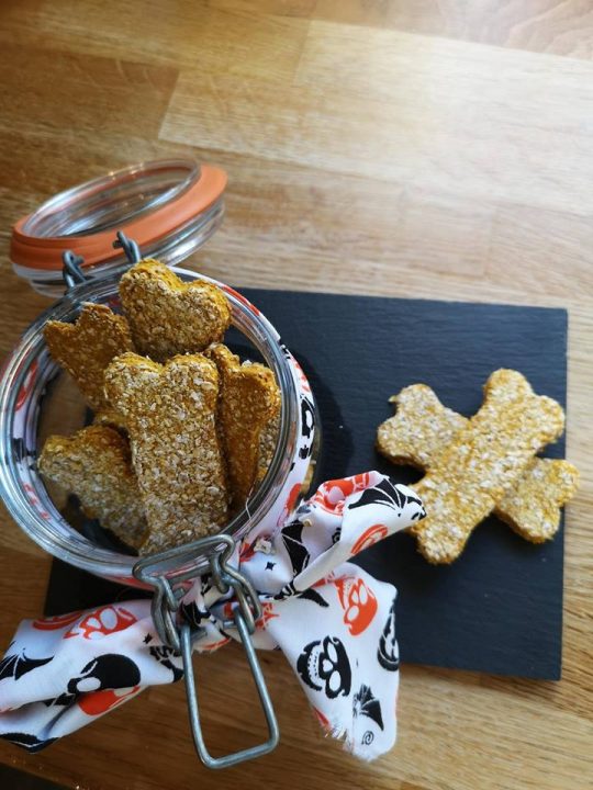 Dog Friendly Recipe for Pumpkin & Peanut Butter Cookies
