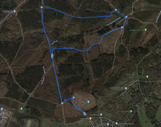 Castle Ring Dog Walk Map